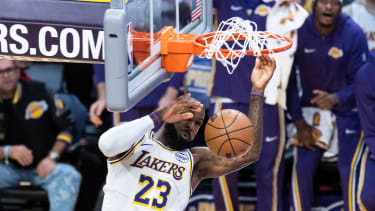 LeBron James verbuchte ein Double-Double gegen Memphis.