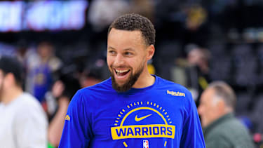 Stephen Curry freut sich