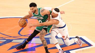Umkämpftes Duell: Jayson Tatum gegen Josh Hart