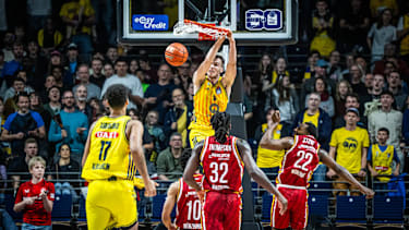 Malte Delow brachte die Berliner mit einem Dunk spät wieder in Führung.