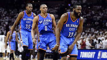 MVP-Trio ohne Krönung: Kevin Durant, Russell Westbrook und James Harden
