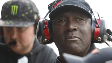 Michael Jordan bei einem NASCAR-Rennen.