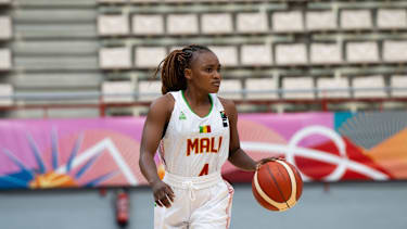 Die kleinste Spielerin im Turnier: Fatoumata Sanou aus Mali