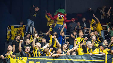 Zahlreiche Griechen feierten ihre Mannschaft in Rostock.