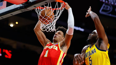 Jalen Johnson erzielte gegen die Pacers 15 Punkte.