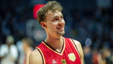 Franz Wagner (Deutschland, #09),

GBR, USA vs. Germany, Basketball, Testspiel, Olympiavorbereitung, Spielzeit 2024/2025, 22.07.2024,

Foto: Eibner-Pressefoto/Sascha Walther