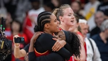 Olympische Spiele Paris 2024 Basketball Lille 01.08.2024 Vorrunde Frauen Damen Deutschland (GER) - Japan (JPN) Deutschland gewinnt und qualifiziert sich für das Viertelfinale Jubel Satou Sabally (Deutschland, No.00) Alexis Peterson (Deutschland, No.01) Marie Gülich (Deutschland, No.11) *** Olympic Games Paris 2024 Basketball Lille 01 08 2024 Preliminary round Women Women Germany GER Japan JPN Germany wins and qualifies for the quarter-finals Cheers Satou Sabally Germany, No 00 Alexis Peterson Germany, No 01 Marie Gülich Germany, No 11