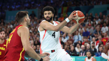 Jamal Murray of Canada, Basketball, Men's Group Phase - Group A between Canada and Spain during the Olympic Games Paris 2024 on 2 August 2024 at Pierre Mauroy stadium in Villeneuve-d'Ascq near Lille, France - Photo Laurent Sanson / Panoramic / DPPI Media