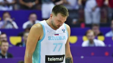 Luka Doncic musste mit Slowenien zum EM-Auftakt eine Niederlage einstecken.