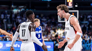 Starkes Duo bei der Nationalmannschaft: Dennis Schröder und Franz Wagner.