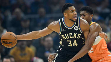 Giannis Antetokounmpo verletzte sich am Montag gegen Cleveland.