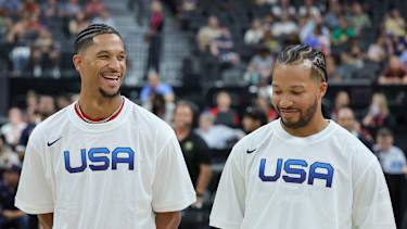 Josh Hart und Jalen Brunson waren 2023 Teil des US-Kaders bei der WM.