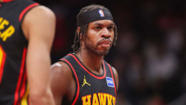 Buddy Hield im Jersey der Atlanta Hawks