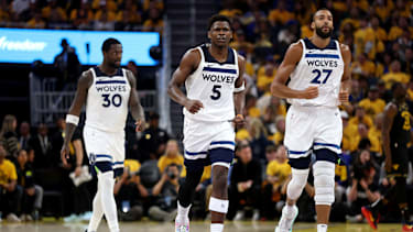 Das Trio um Edwards, Randle und Gobert erreichte 2025 die Conference Finals.